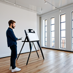 **

"A brightly lit architectural studio space. An interior designer, *fully clothed*, is reviewing a portfolio featuring high-quality photos of minimalist apartment designs. The portfolio also shows detailed *AutoCAD* plans. *Safe for work*, *professional*, *appropriate content*, *perfect anatomy*, *correct proportions*, *natural pose*."

**