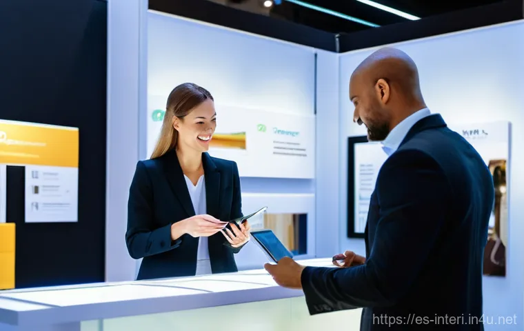 실내건축 분야에서 네트워킹 하는 방법 - **Prompt:** A stylish, professional interior designer, mid-30s, with a warm smile, sitting comfortab...