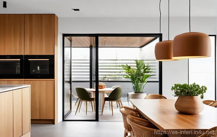 실내건축 업무 사례 공유 - **Prompt:** A sophisticated modern living room designed for evening relaxation, showcasing intellige...