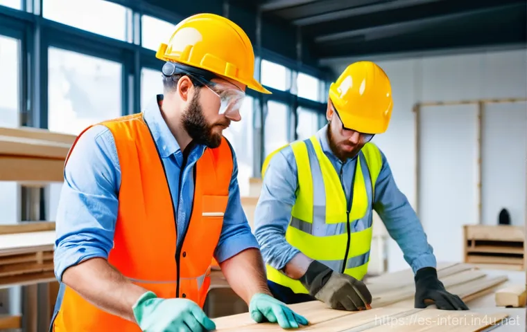 실내건축 시공 시 유의해야 할 법적 사항 - **Strategic Renovation Planning Session**
    A bright, clean, and modern home office features a div...