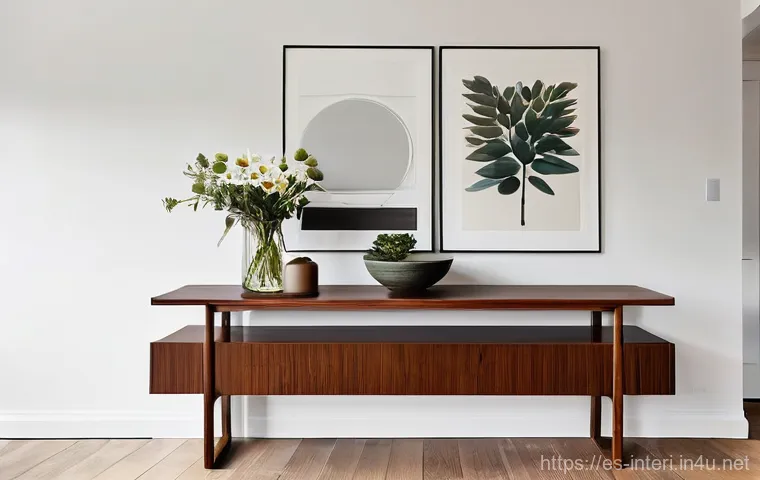 실내건축 실습에서 배우는 디테일 - **Prompt:** A sophisticated bedroom designed with a deep, serene color palette, featuring a prominen...