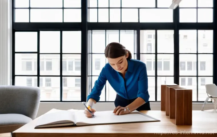 실내건축기사 시험을 위한 추천 문제집 - **Prompt Title:** A Designer's Blueprint: Blending Classic Principles with Modern Vision
    **Promp...