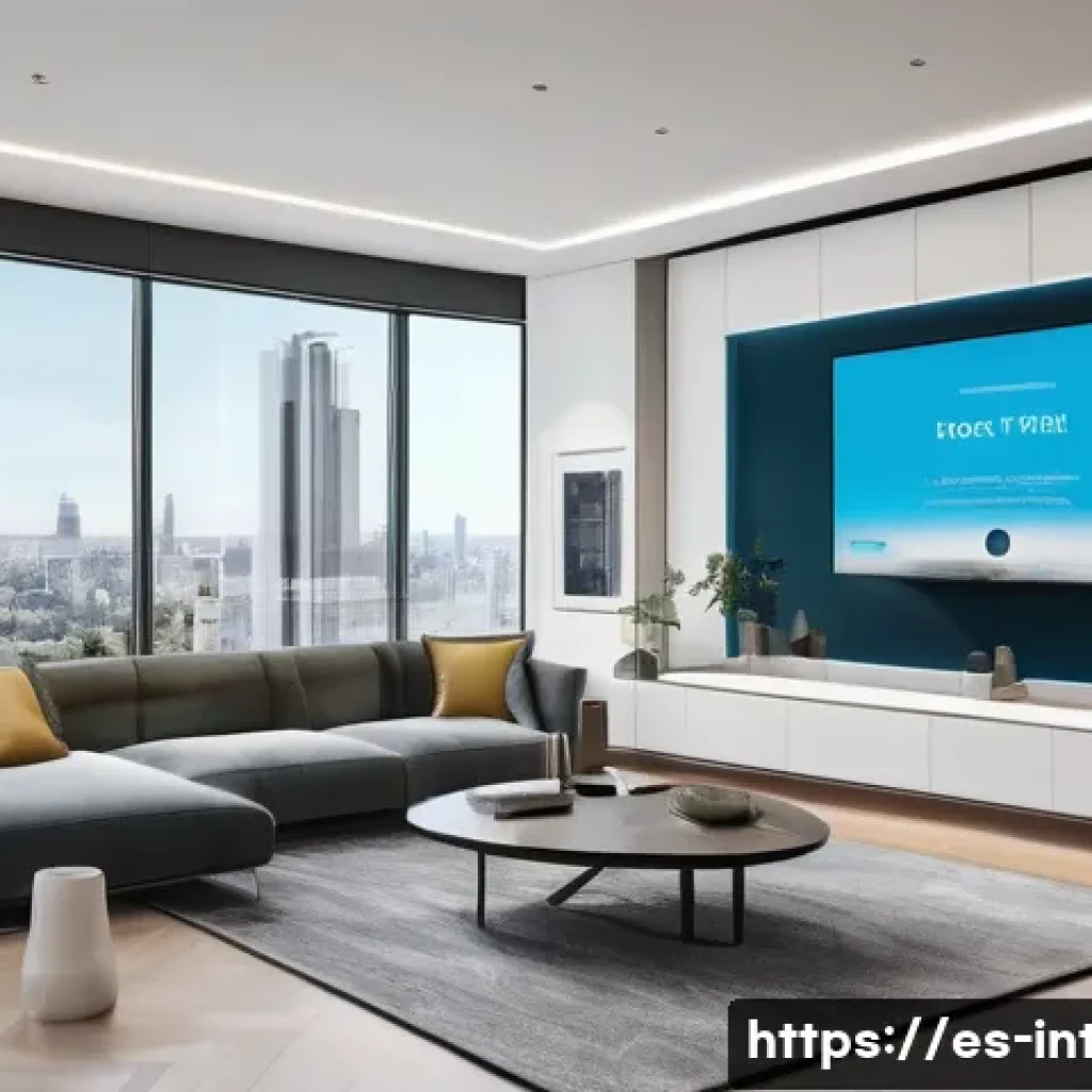 실내건축 이직 성공 전략 - **Prompt 1: Digital Design Presentation in a Hybrid Space**
    "A sophisticated interior designer, ...